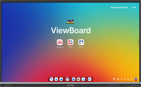 Viewsonic Viewboard Interactive Display Whiteboard 65" 4K Android EDLA 50-Point Touch 70W Speaker 8 Mic Array NFC IFP6551-3C