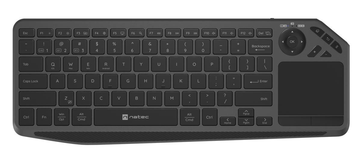 Natec Keyboard Wireless 2.4GHz & Bluetooth with Touchpad TURBOT 2
