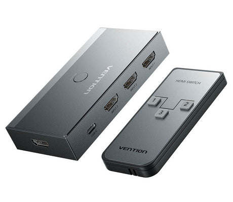 Vention HDMI Switch 3-Port 8K 2.1 w/Remote Control AKRH0