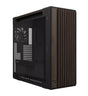 ASUS PC Case ProArt ATX Walnut Wood Front Panel Tempered Glass Side Panel 3x Pre-Installed Fans IR Dust Indicator Type-C PA602 Wood Edition Modern Black TG