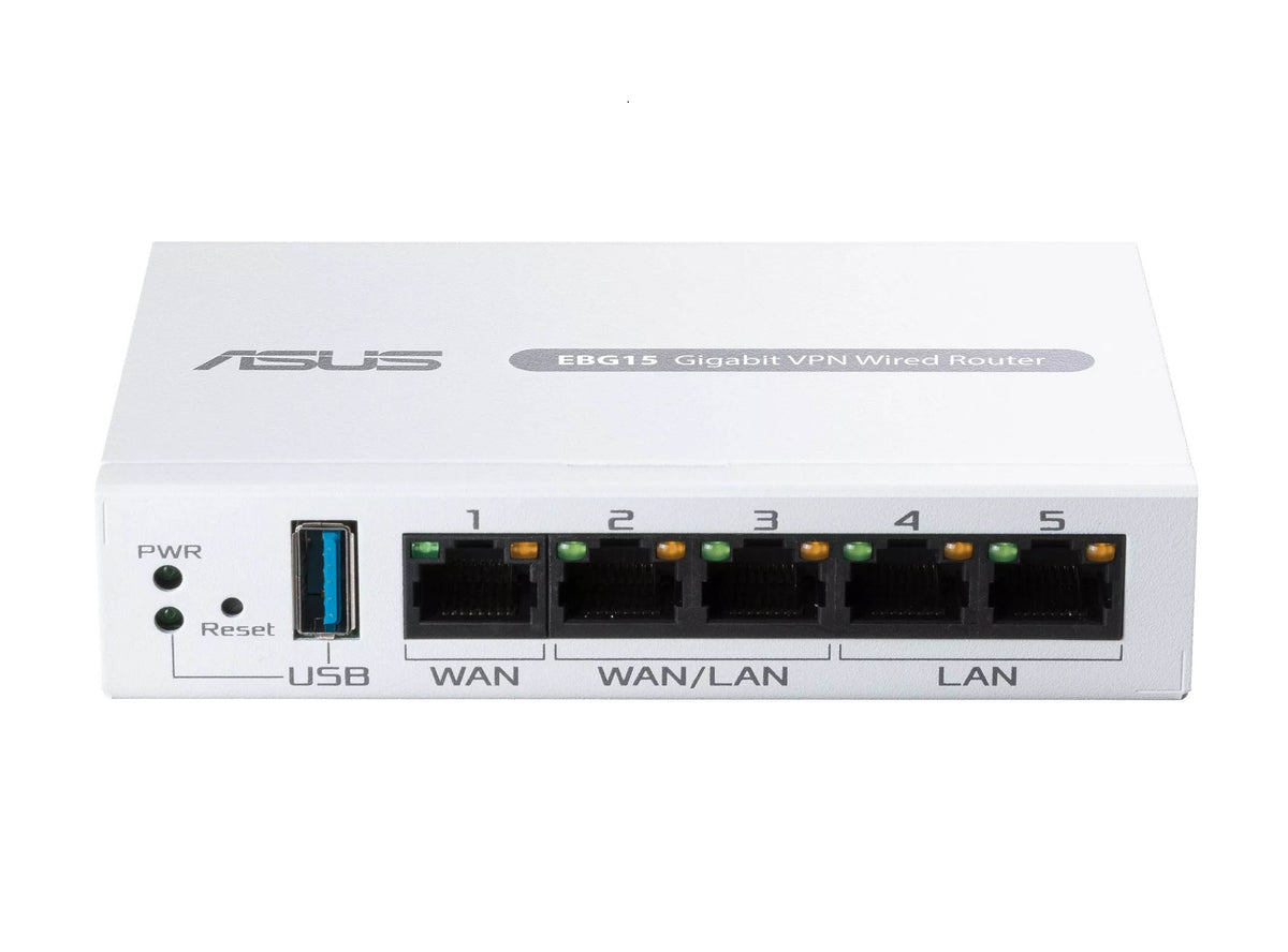 ASUS Router Wired 5-Ports Gigabit VPN Load Balancing Up to 3x WAN VLAN Firewall AiProtection Pro EBG15