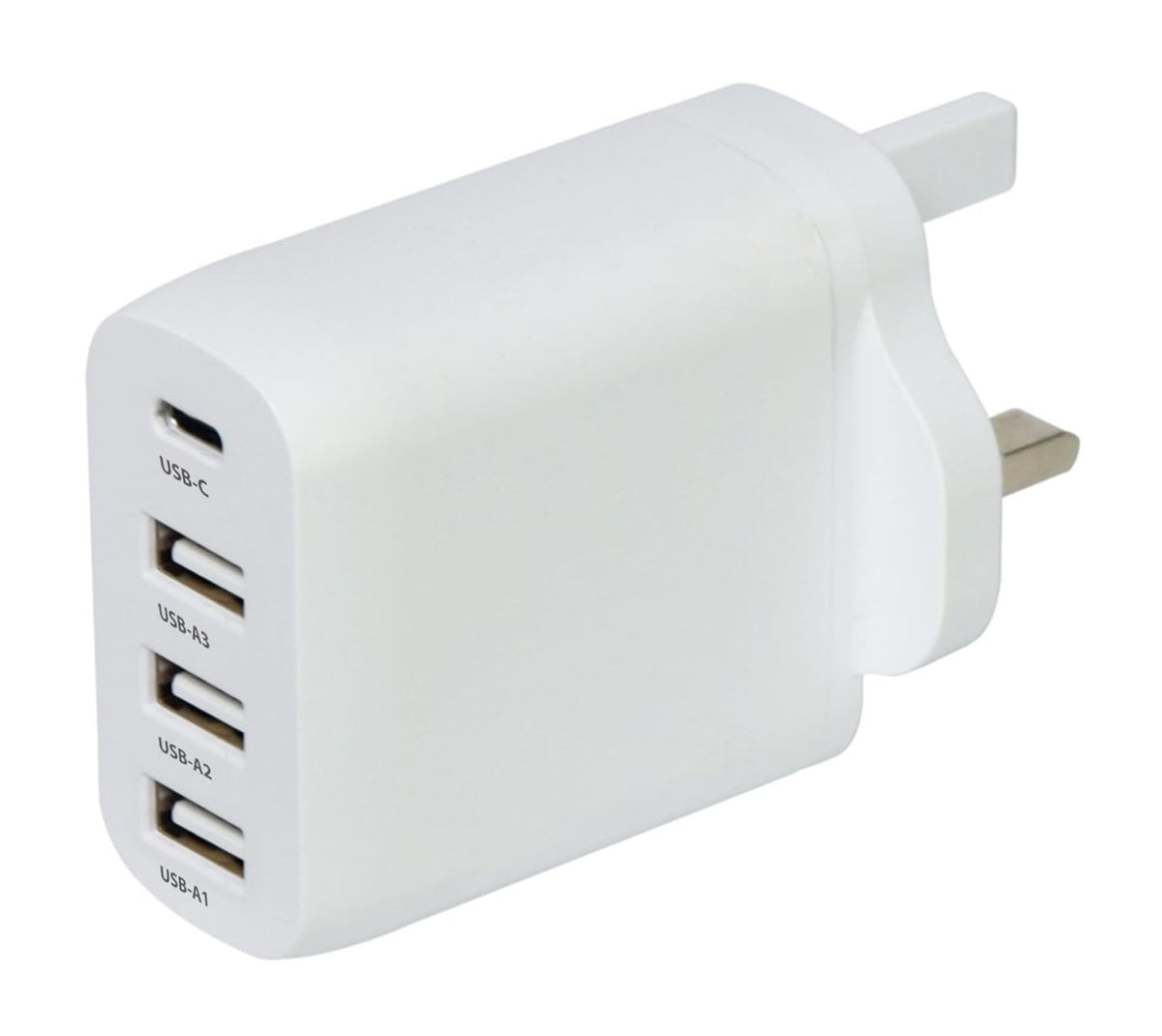 Mercury POWER Wall Charger 35W 3xUSBA 1xUSBC White 421.724UK