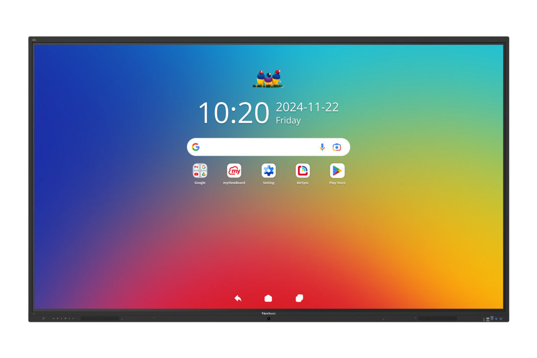Viewsonic Viewboard Interactive Display Whiteboard 98" 4K Android EDLA 64-Point Touch 2.1 Speakers 8 Mic Array IFP9841-1-1C