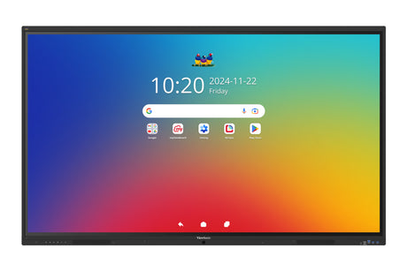 Viewsonic Viewboard Interactive Display Whiteboard 75" 4K Android EDLA 64-Point Touch 2.1 Speakers 8 Mic Array IFP7541-1-1C