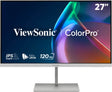 Viewsonic Monitor VP 27'' 2K QHD IPS 120Hz Full Ergonomic USB Hub HDMI USB-C PD VP2766-2K White