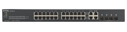 Zyxel Switch Gigabit Ethernet Cloud Managed 24-Port + 4RJ45/SFP Combo R/M GS1920-24V2 UK