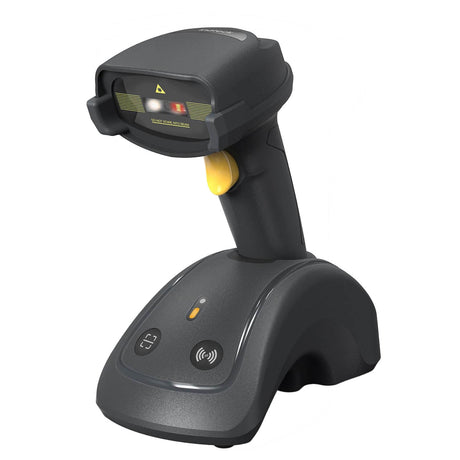 Inateck Barcode Scanner CMOS 1D/2D Wireless 2.4GHz/Bluetooth USB-A 2600mAh Smart Charging Base BCST-560B Dark Gray