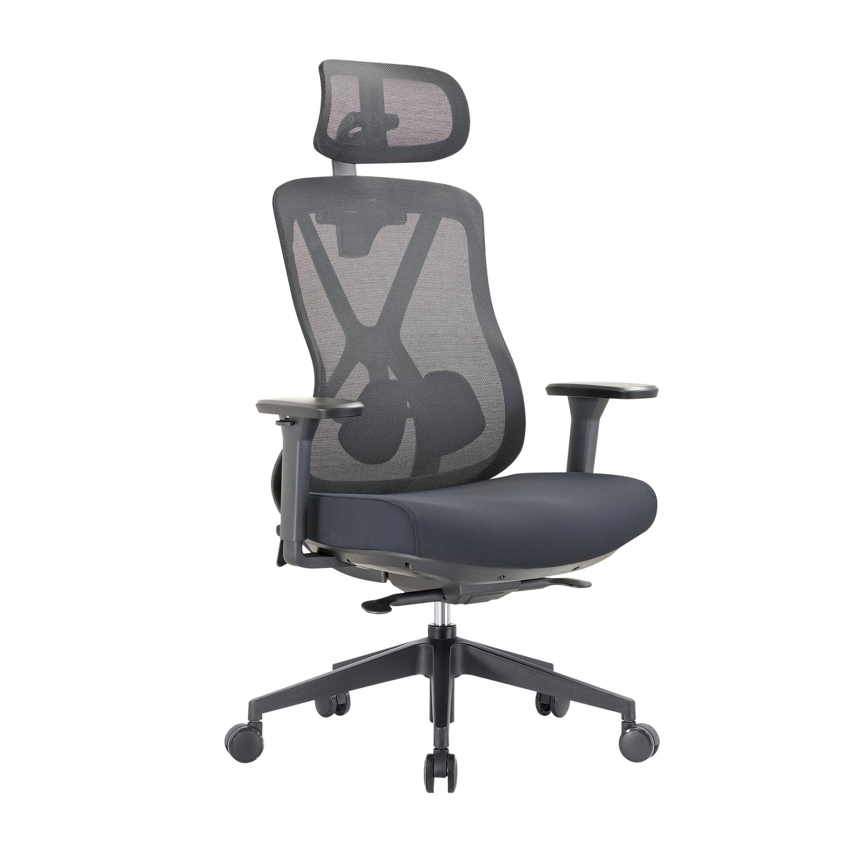 Lumivida Office Chair Ergonomic Mesh Lumbar Support Adjustable Seat/Armrest OCH01-5 Black