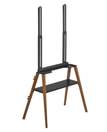 Brateck TV Floorstand 40x40 1.25m 40kg Black/Walnut FS36-44F-02