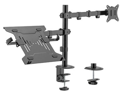Brateck Monitor Mount Dual with Laptop Tray LDT66-C024ML
