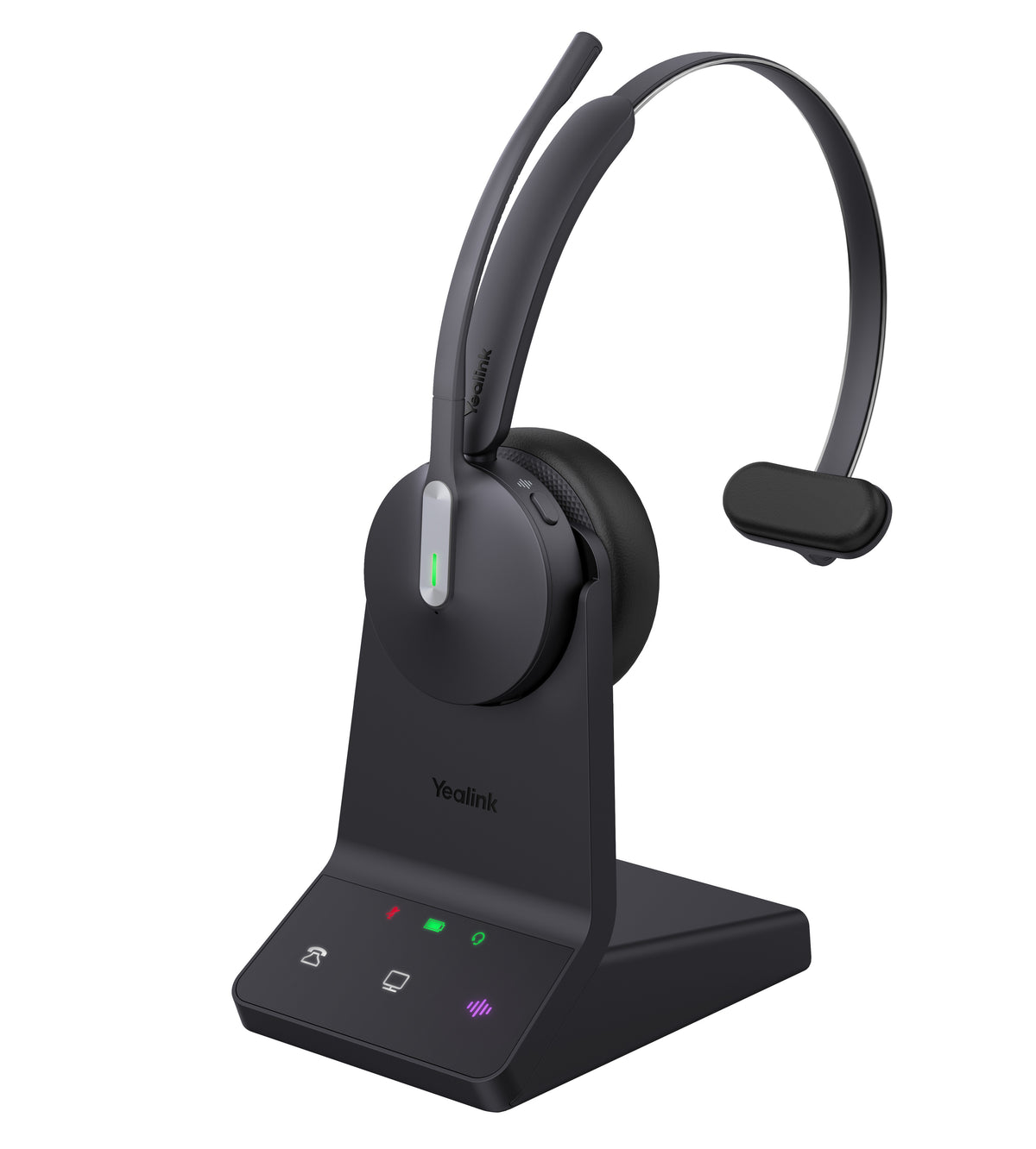 Yealink Headset Wireless Dual-Mode DECT/Bluetooth 3-Mic NC with Basestation WH64 Mono Teams