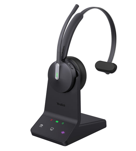 Yealink Headset Wireless Dual-Mode DECT/Bluetooth 3-Mic NC with Basestation WH64 Mono Teams