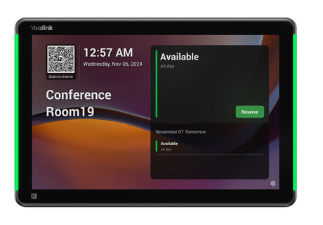 Yealink MTR Scheduling Panel for Booking & Status with 10.1'' Touch, PoE, Wi-Fi/BT, RFID/NFC RoomPanelPlus E2