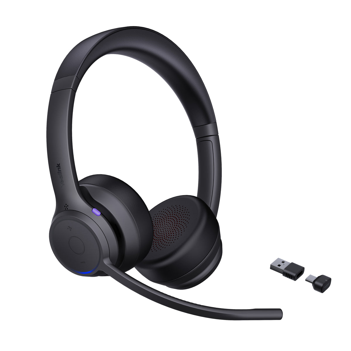 Yealink Headset Wireless Bluetooth 2-Mic NC with BT51C Dongle ZenOffice32 Dual USB-C/A