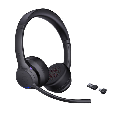 Yealink Headset Wireless Bluetooth 2-Mic NC with BT51C Dongle ZenOffice32 Dual USB-C/A