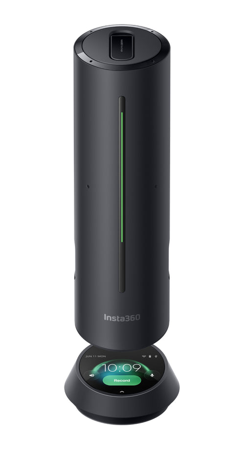 Insta360 Wave Professional Speakerphone with AI Recording Suite AI Noise Reduction 32GB Graphite Black WAVE02