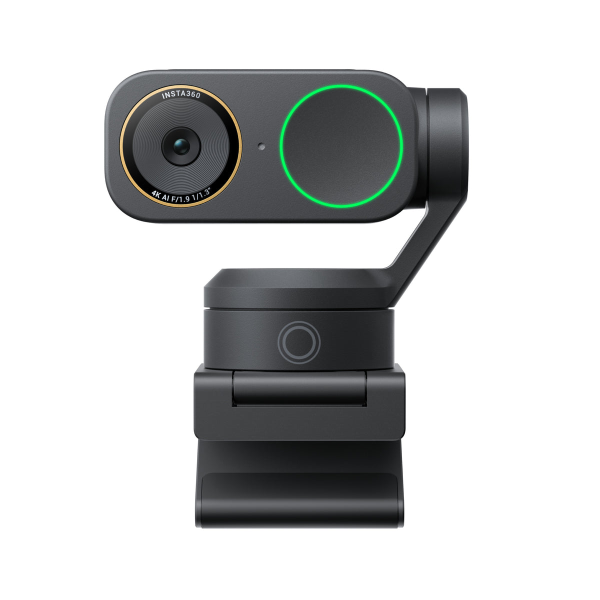 Insta360 Link 2 Pro 4K HDR Webcam with AI Auto Framing & Noise Cancelling 1/1.3" Sensor 2-axis Gimbal Dual Mode Mic Graphite Black LINK2PRO01