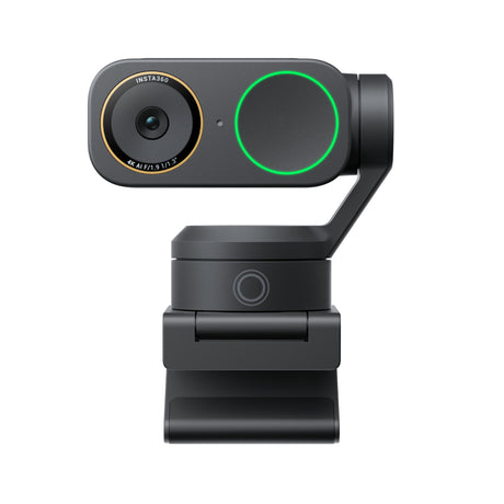 Insta360 Link 2 Pro 4K HDR Webcam with AI Auto Framing & Noise Cancelling 1/1.3" Sensor 2-axis Gimbal Dual Mode Mic Graphite Black LINK2PRO01