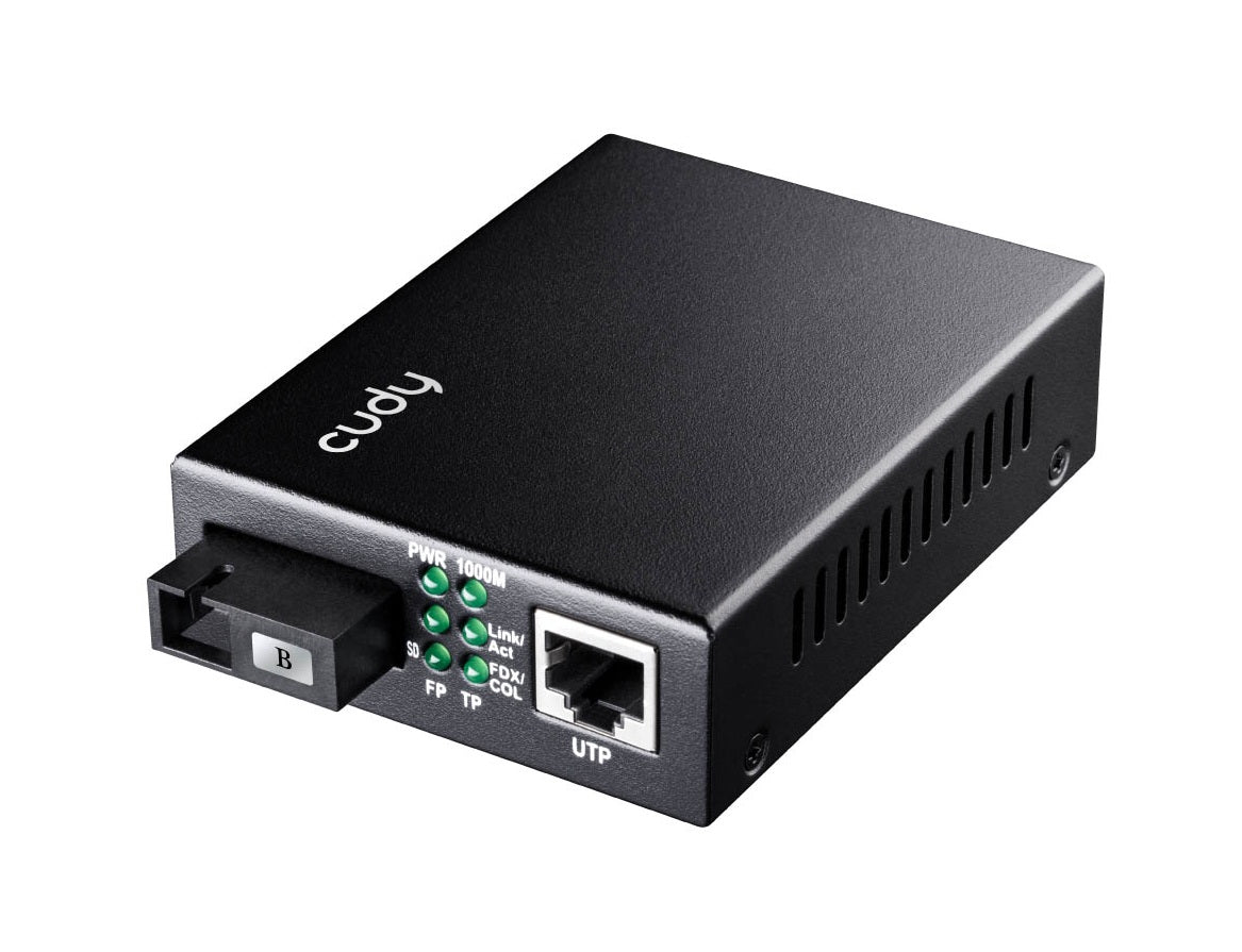 Cudy Fiber Media Converter Gigabit Side B TX1550nm RX1310nm SM 20Km SC MC100GSB-20B