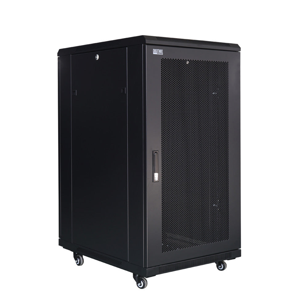 NETPRO 19'' Floor Cabinet 22U 80cm NP-C22U80P Perf.doors