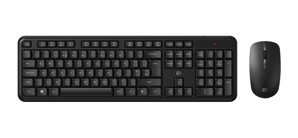 Cudy Keyboard & Mouse Combo Wireless 2.4GHz Silent Black MK200
