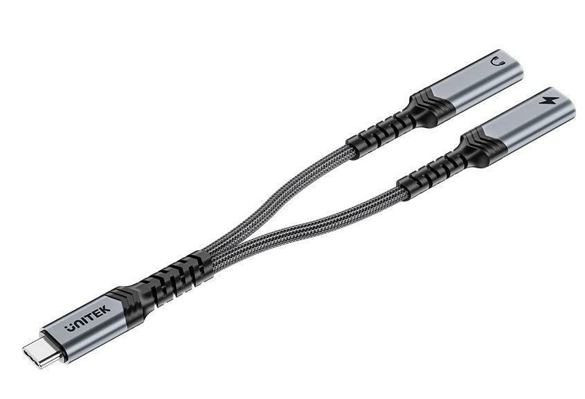 Unitek Audio USB-C to USB-C Audio + PD 60W Cable 15cm M206B