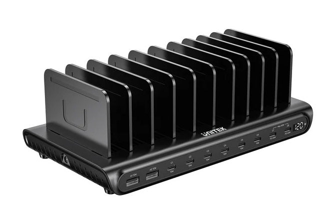 Unitek Charge Station 120W 10-Port 8xUSBC + 2xUSBA Max 65W P1230E
