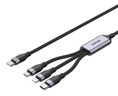 Unitek MC 3in1 Braided USB-C/Lightning20W/Micro Braided C14101A-1.5M
