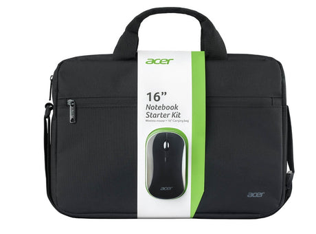 Acer Laptop Bag 16" with Wireless Mouse 2.4Ghz/Bluetooth Black AAK510