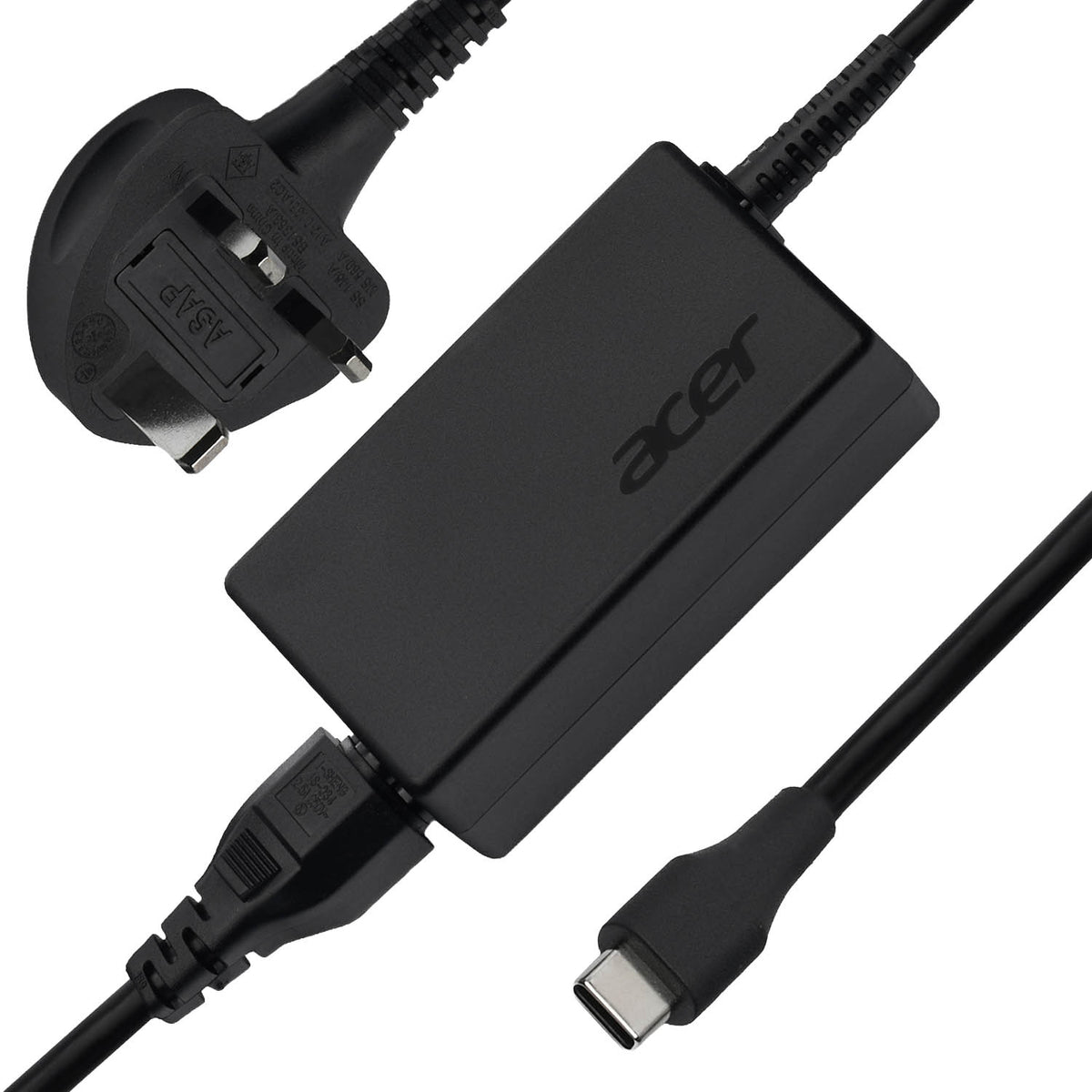 Acer Laptop Power Adapter 65W Type-C UK Plug APS022