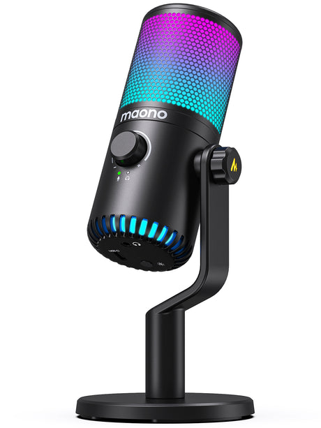 Maono DM30RGB Desktop Condenser Microphone with Controllable Lights