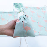 Cotton Linen Drawstring Storage Bag for Students