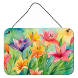 Lilies in Watercolor Wall or Door Hanging Prints