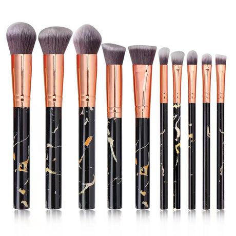 Professional Makeup Brush Set with Soft Synthetic Handles