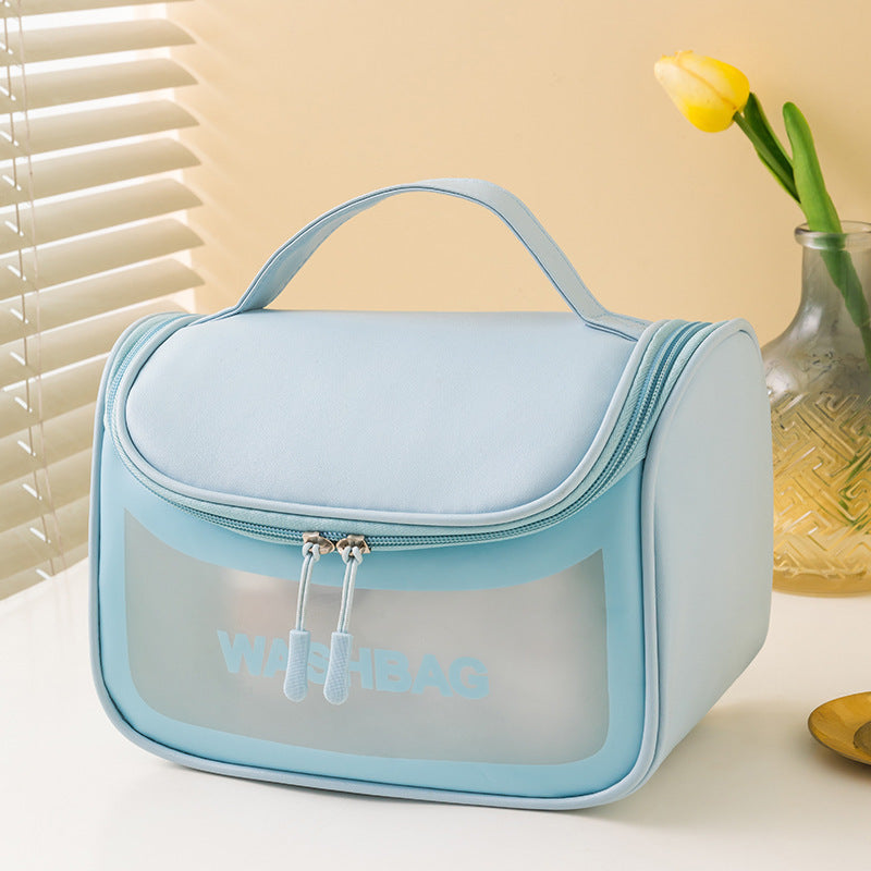 Portable Water-Resistant Clear Makeup Organizer Bag