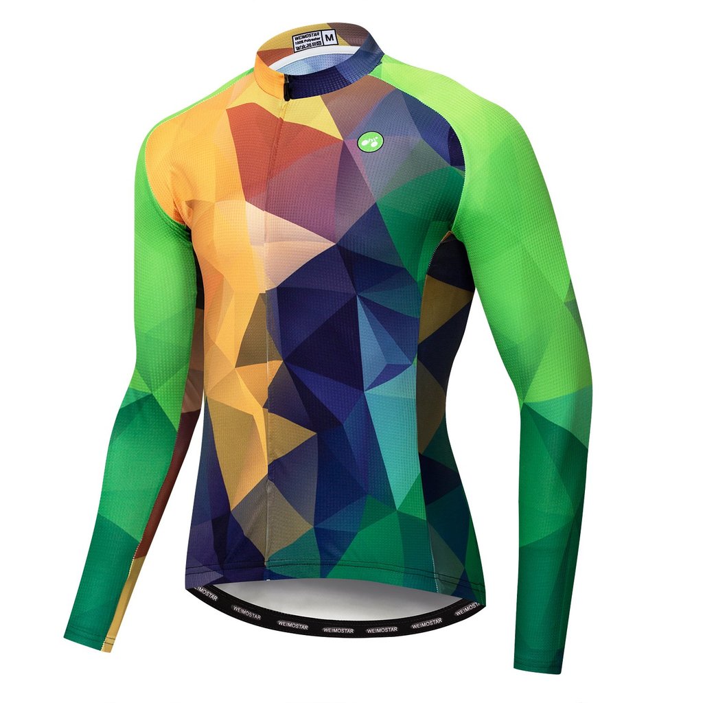 Customizable Men's Long Sleeve Cycling Jersey