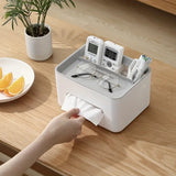Gray Blue Multifunctional Tissue Organizer for Home