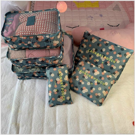 Fashionable Waterproof Travel Storage Cube Set of 6