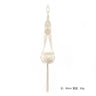 Handwoven Cotton Rope Hanging Planter Basket