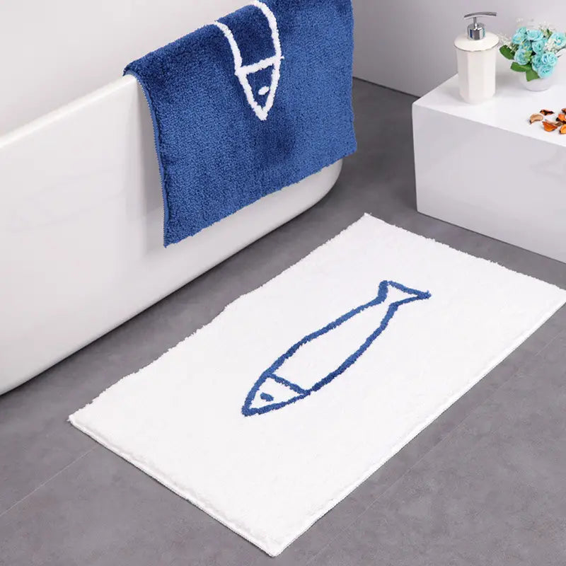Cartoon Fish Non-Slip Floor Mat for Home Decor