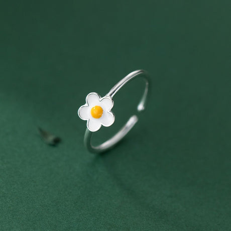 Sweet Epoxy Plumeria Rubra Ring Accessory