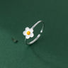 Sweet Epoxy Plumeria Rubra Ring Accessory
