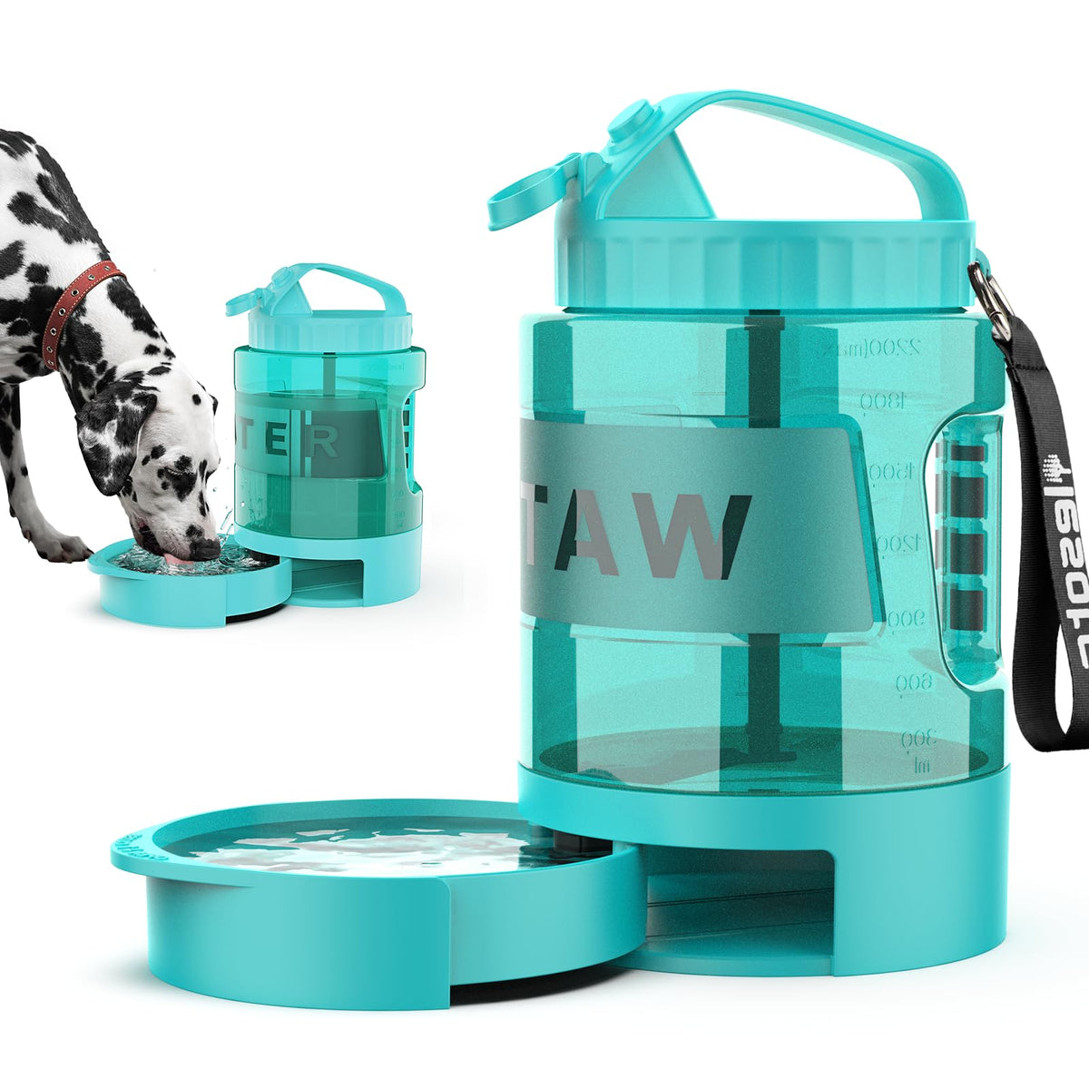 Dog Water Bowl Dispenser Travel Dog Bowls for Camping Dog Park Hiking 77OZ Dog Water Dispenser with Pull-Out Travel Water Bowls for DogsDog Travel Water Bowl Dispenser Pet Dog Water BottleBPA Free