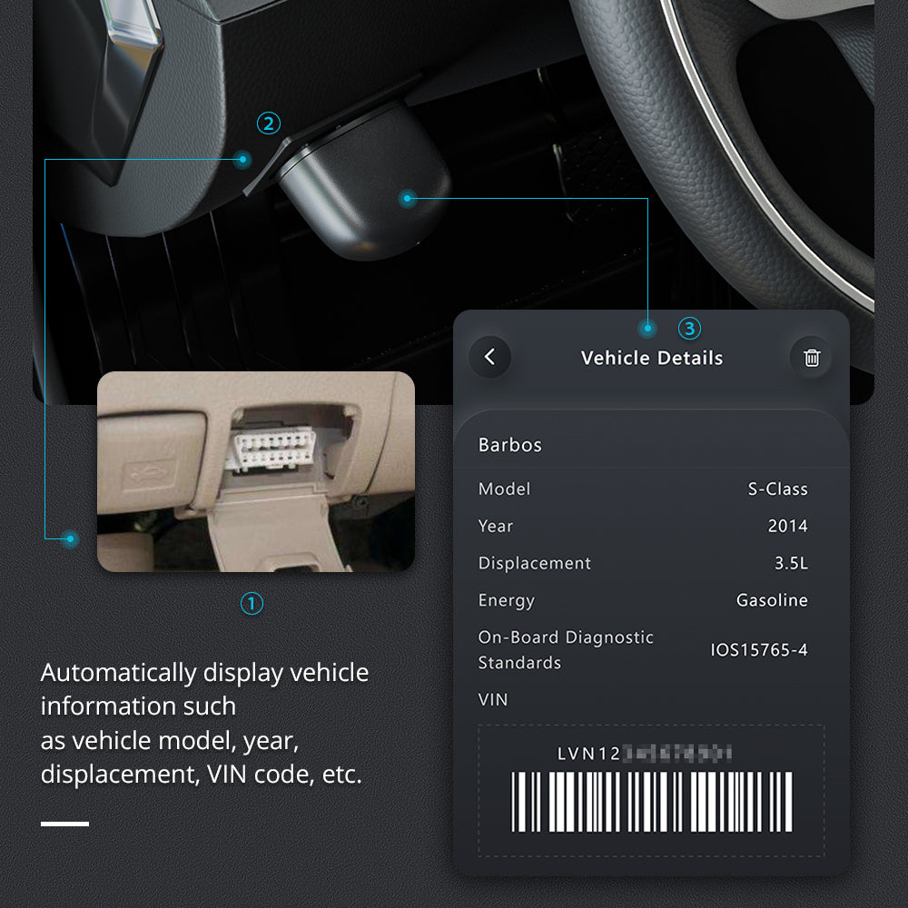 XTOOL AD10 OBD2 Diagnostic Scanner with Bluetooth ELM327