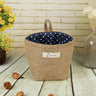 Cotton Linen Flower Pot Hanging Storage Bag