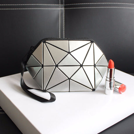 Irregular Semicircular Cosmetic Bag in Unique Colors