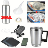 Car Headlight Restoration Coating Tool Set with 200ml Cup
