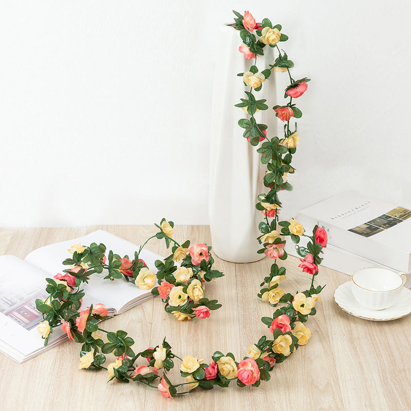 Artificial Pink Rose and Peony Chain for Home Decor