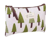 Portable Canvas Cosmetic Bag for Women - Makeup & Toiletries