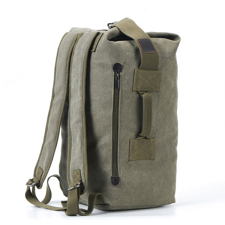 High-Capacity Canvas Backpack for Hiking Adventures